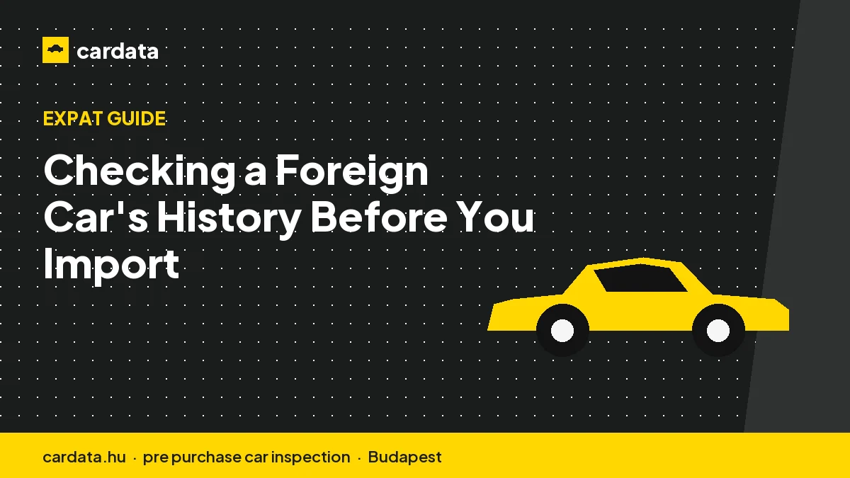 Checking a Foreign Car's History Before You Import