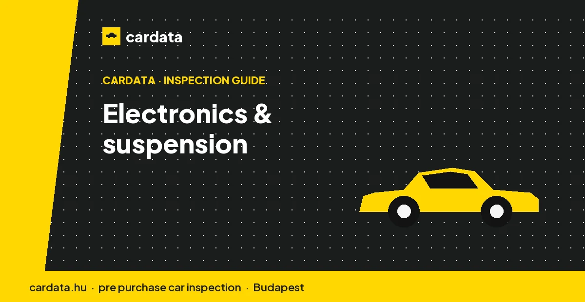 A full electronic scan and the multi-link suspension matter on a used A4.