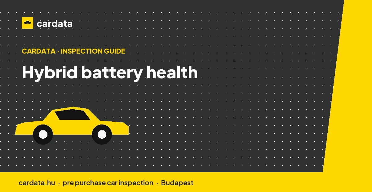 Even on a dependable Corolla, the hybrid battery's state of health is the headline check.