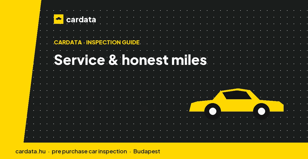 On a reliable car, confirming genuine servicing and honest mileage matters most.