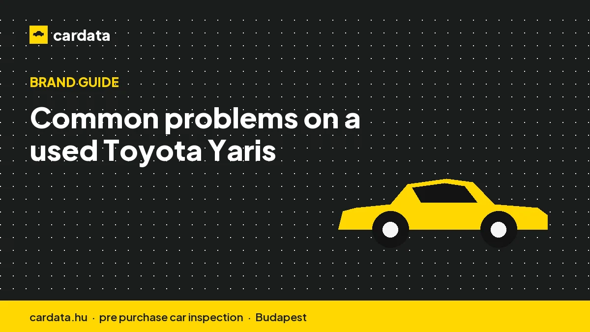 Common problems on a used Toyota Yaris