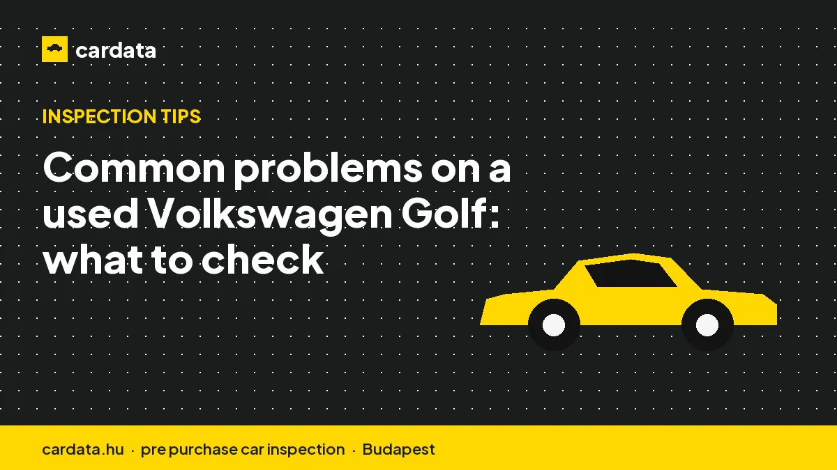 Common problems on a used Volkswagen Golf: what to check