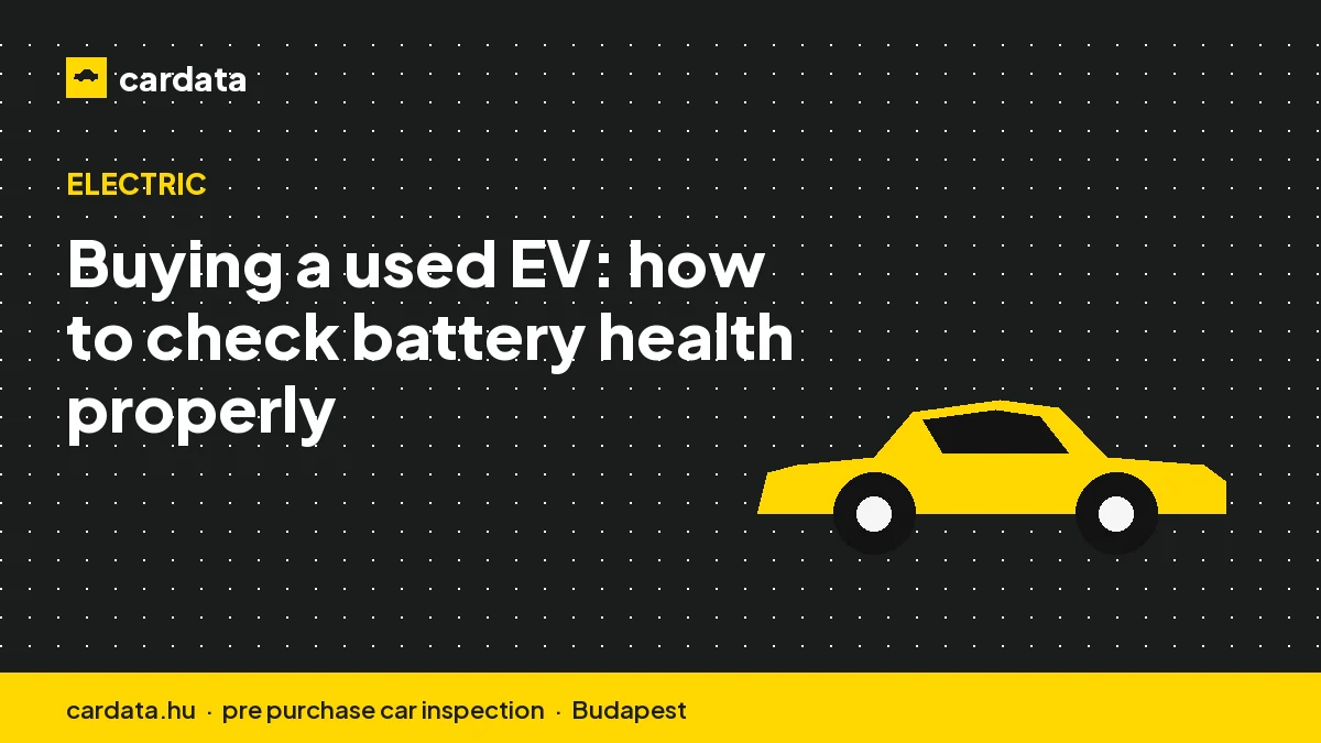 Buying a used EV: how to check battery health properly