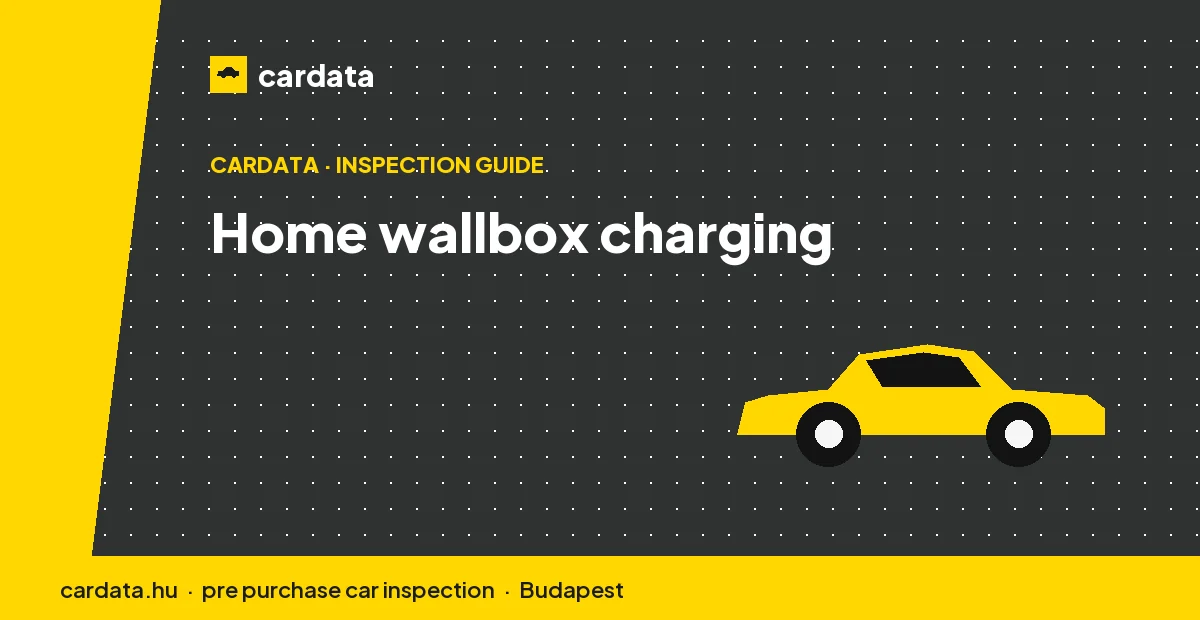 A 7kW home wallbox charging a used EV overnight, the arrangement that determines both convenience and running-cost saving.