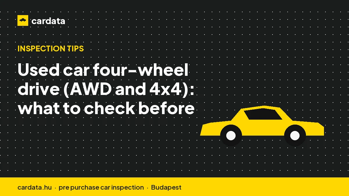 Used car four-wheel drive (AWD and 4x4): what to check before buying