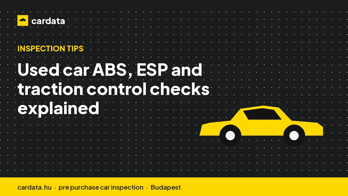 Used car ABS, ESP and traction control checks explained