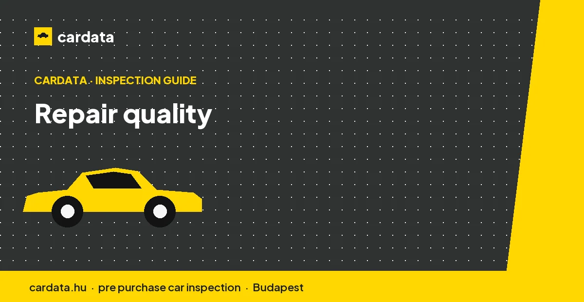 A repaired write-off can be perfectly sound or dangerously substandard - the quality of the work is everything.