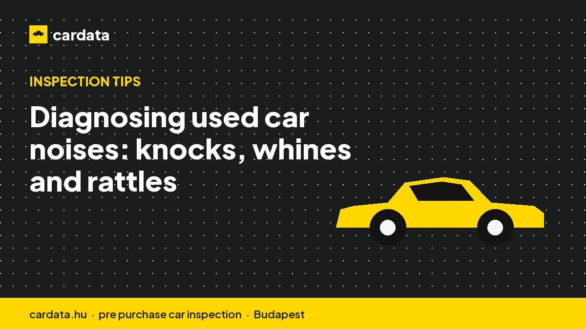 Diagnosing used car noises: knocks, whines and rattles