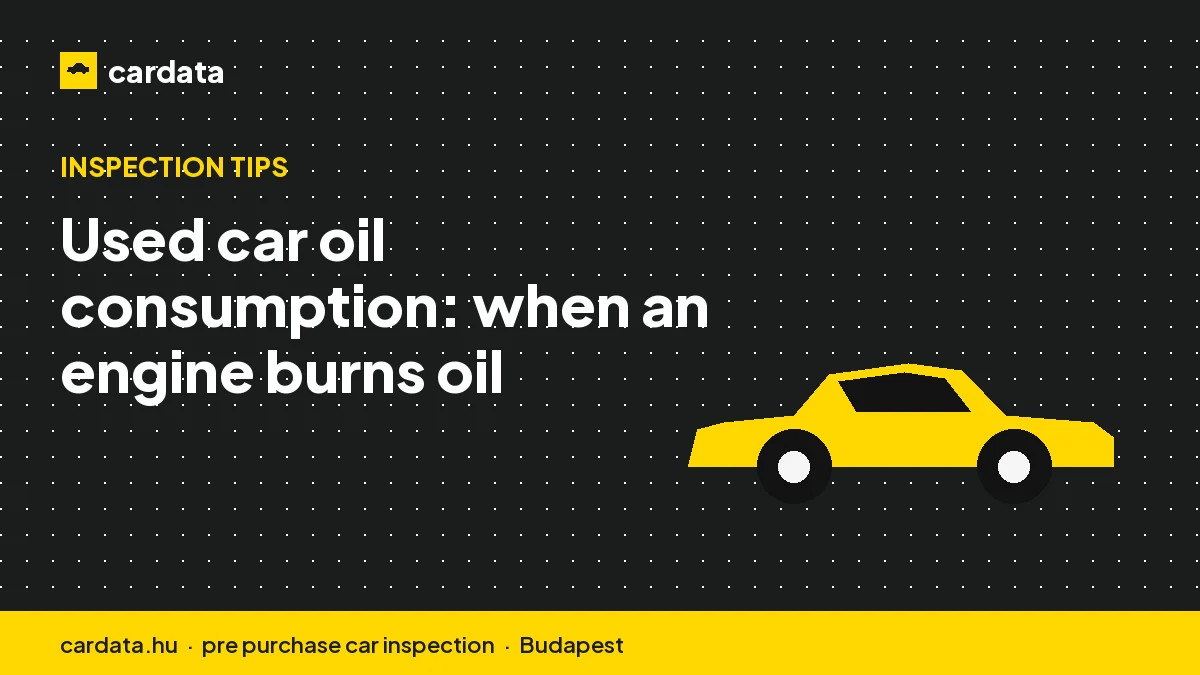 Used car oil consumption: when an engine burns oil