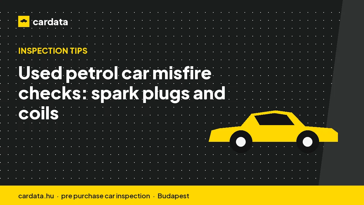 Used petrol car misfire checks: spark plugs and coils