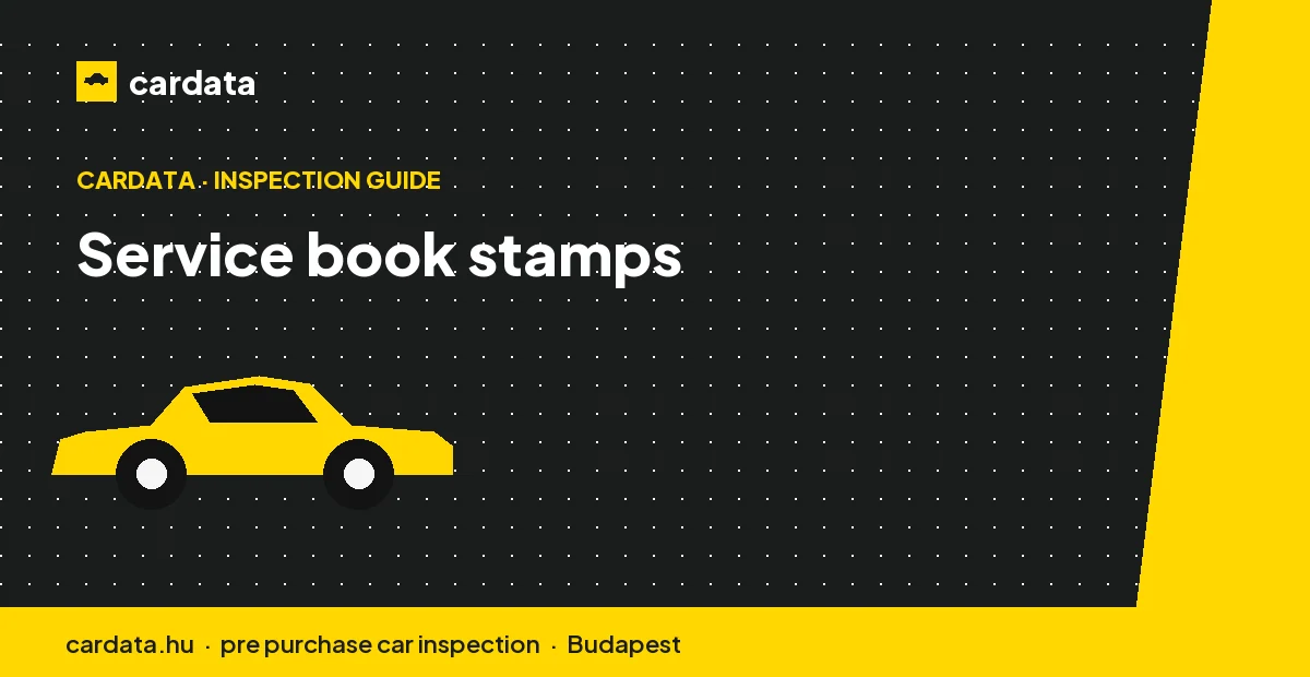 A used car's service book open on a workshop bench, showing the stamped history that helps predict future maintenance spending.